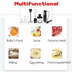 Gdeal 5 In 1 Baby Food Supplement Juice Soy Milk Minced Meat Blender Hand Grinder Kitchen Tools
