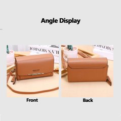 Gdeal Women New Wallet Korean Version Large Capacity Multifunction Shoulder and Long Clutch Bag Coin Purse