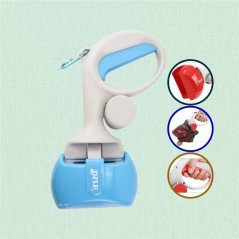 Pet Toilet Picker Portable Dog Feces Toilet Picker with Garbage Bag Pet Toilet Clip