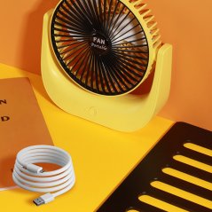 Gdeal Desktop Mini Fan Portable USB Circulating Fan Home Dormitory Windy Electric Table Fan