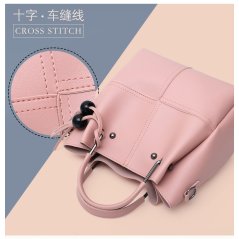 Gdeal 3 In 1 Fashion Plain Bag Women Pu Leather Elegant Handbag Wallet Purse Card Holder Set