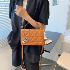 Gdeal Women Plain Color Small Bag Fashion Messenger Bag Western Style Diamond Simple Handbag