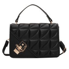 Gdeal Women Plain Color Small Bag Fashion Messenger Bag Western Style Diamond Simple Handbag