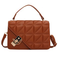 Gdeal Women Plain Color Small Bag Fashion Messenger Bag Western Style Diamond Simple Handbag