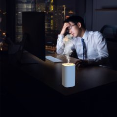 Gdeal Portable Diffuser Aroma Home Office Car Ultrasonic Humidifier With Romantic Night Light