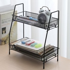 Gdeal GTE 2 Layer Iron Cosmetic Storage Rack Desktop Storage Multifunctional Rack