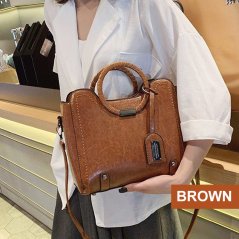 Gdeal Retro Girls Bag Woven Trend Handbag Fashion One Shoulder Diagonal Casual Women Accessories