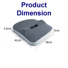 Gdeal GTE Office Comfortable Hip Cushion Seat Universal Soft Foam Lining Spine Protection