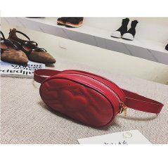 Gdeal Oval Korean Fashion Shoulder Bag Multi-purpose Chest Pocket Spiraea Love Ribbon Sling Bag (RYL-225)