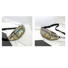 Gdeal Shiny Waist Bag Tide Chain Shoulder Messenger Bag Simple Fashion Laser Wild Chest Bag (RYL-227)