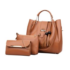 Gdeal 3-In-1 Korean Style Women Fashion Version Of The Multi-piece Women's Handbags Shoulder Diagonal (RYL-220)