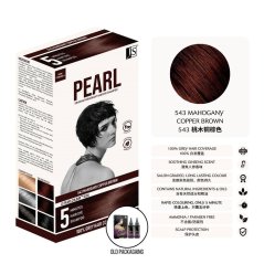 JS Pearl Ginseng Permenant Hair Dye Shampoo 100% Grey Hair Coverage