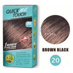 Quick Touch 1 Minute Hair Color Cream & Developer Kit for Grey Hair