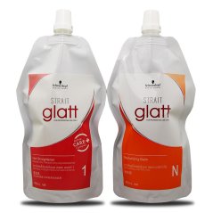 Schwarzkopf Glatt Professional Hair Straightener No.2 400ml and 400ml Neutralizer (N+1)