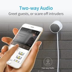 YI Outdoor Security Camera Wireless IP Waterproof Night Vision Security Surveillance Camera - White