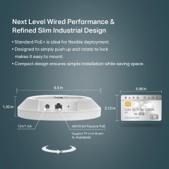 TP-Link EAP650 Ultra-Slim Wireless Access Point | Omada WiFi 6 AX3000