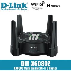 D-Link AX6000 Mesh Multi Gigabit Wi-Fi 6 Router (DIR-X6080Z)