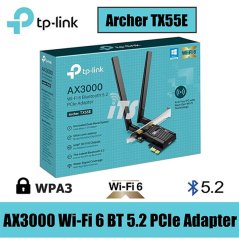 TP-Link AX3000 Wi-Fi 6 Bluetooth 5.2 PCIe Adapter (Archer TX55E)