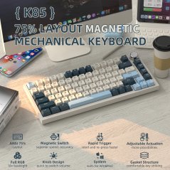 Attack Shark K85 Rapid Trigger Gaming Keyboard Magnetic (Blueberry)