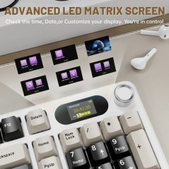 Attack Shark X98Pro Wireless Mechanical Gaming Keyboard (Cheese White)