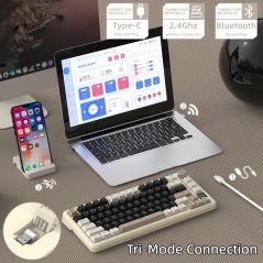Attack Shark X85 Pro Wireless Gaming Keyboard (Cheese White)