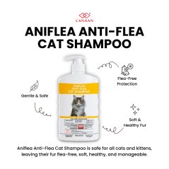 Canaan Aniflea Anti Flea Cat Shampoo Stops Insects Maturation - 500ml
