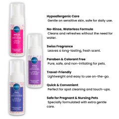 Canaan Pawlene No Rinse Foam Pet Shampoo for Dogs and Cats - 150ml