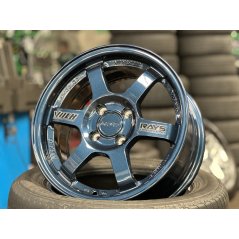 New 15X7 ET35 AOW Flow Formed TE37 Rim (4 Wheel) Gloss Blue 4X100