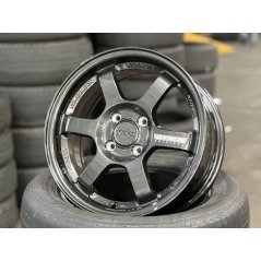 15X6.5 ET40 AOW Flow Formed TE37 Rim (4 Wheel) Gloss Gunmetal 4X100
