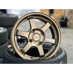 New 15X7 ET35 AOW Flow Formed TE37 Rim (4 Wheel) Matt Bronze 4X114.3