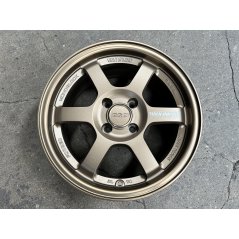 New 15X7 ET35 AOW Flow Formed TE37 Rim (4 Wheel) Matt Bronze 4X100 WE