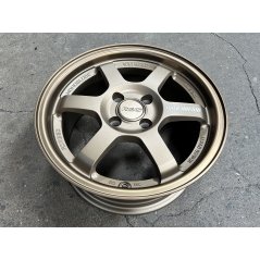 New 15X7 ET35 AOW Flow Formed TE37 Rim (4 Wheel) Matt Bronze 4X100 WE