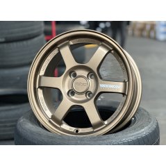 New 15X7 ET35 AOW Flow Formed TE37 Rim (4 Wheel) Matt Bronze 4X100 WE