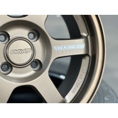 New 15X7 ET35 AOW Flow Formed TE37 Rim (4 Wheel) Matt Bronze 4X100 WE