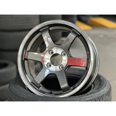 15X7 ET35 AOW 11 Flow Formed TE37SL Rim (4 Wheel) Gloss Gunmetal 4X100