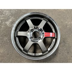 15X7 ET35 AOW Flow Formed TE37SL Rim (4 Wheel) Gloss Gunmetal 4X100
