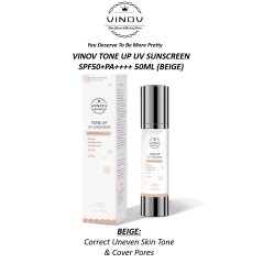 Vinov Tone Up UV Sunscreen SPF50+ PA++++ (Beige) - (50ML)