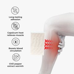 Neobun Capsicum Medicated Plaster 10's for Relieving Muscle Aches