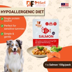DF Dog Food Hypoallergenic Diet - Salmon (1 x 150g)