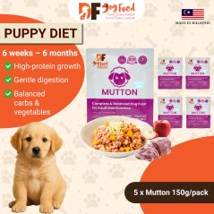 DF Dog Food Puppy Diet - Mutton (5 x 150g)