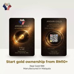 Ansari Micro Gold Bar - 0.02g (20mg)