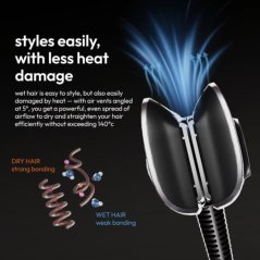 Stryv Air Sleek Hair Dryer & Styler with 3 Styling Modes (Rose Gold)