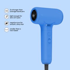 Stryv Colour+ 2.0 Mini Hair Dryer 4 Temps & 2 Speeds (Blueberry Brust)