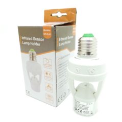 Hometech2u Smart LED Lamp Bulb Holder With Infrared PIR Motion Sensor