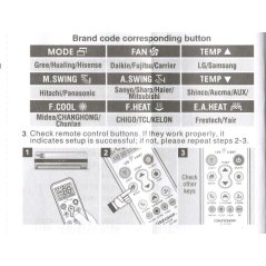Hometech2u CHUNGHOP All In 1 Universal Air Conditioner Remote Control 5000 in 1
