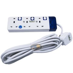 Hometech2u MNE 3 Gangs Extension Trailing Socket Outlets Plug Adapter Cord 4.5M, eRomman Marketplace