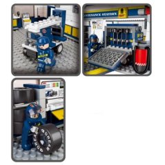 Hometech2u SLUBAN BUILDING AND CONSTRUCTION BLOCKS M38-B0356 F1 MAINTENANCE STATION CONSTRUCTION SET ( 741 PIE ) (COLORMIX)