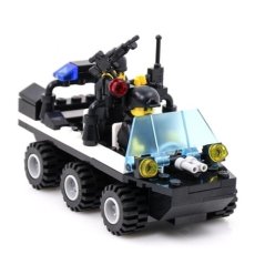 Hometech2u KIDS ADULT EDUCATIONAL TOY BUILDING BRICKS SWAT PATROL ARMORED CAR BLOCKS ASSEMBLED GIFT (COLORMIX)