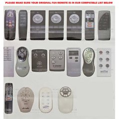 Hometech2u Universal Fan Remote For Cyclone Khind Oshino Mitsubishi Sapphire Sharp Mistral Milux