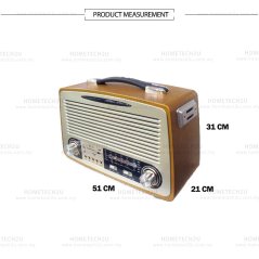 Hometech2u Vintage Retro Antique FM Radio MP3 Player (Photo color), eRomman Marketplace